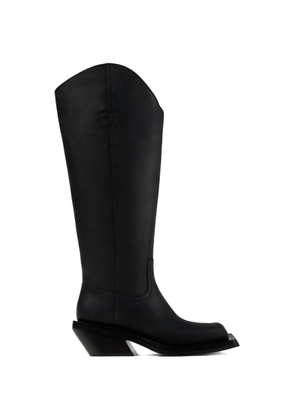 CamperLab square toe leather boots - Black