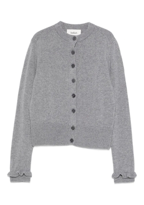 Ba&Sh ruffled-cuff button-up cardigan - Grey
