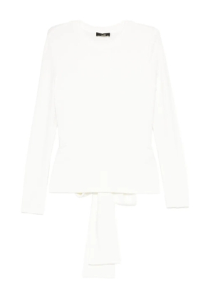 Eleh bow-embellished jumper - White