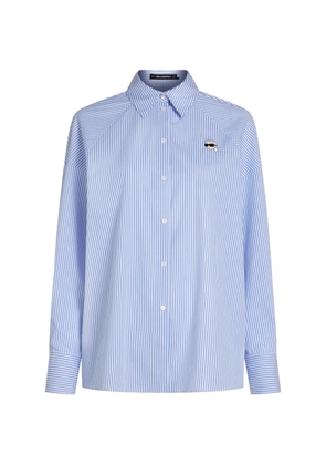 Karl Lagerfeld Ikon stripe-pattern shirt - White