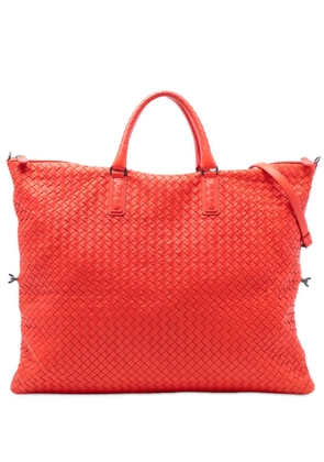 Bottega Veneta Pre-Owned 2012-2025 Maxi Nappa Intrecciato Convertible Tote travel bag - Red