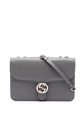 Gucci Pre-Owned 2016-2026 Medium Dollar Calfskin Interlocking G crossbody bag - Grey
