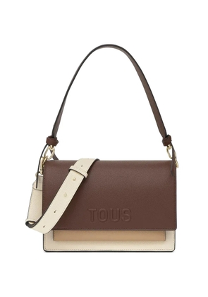 TOUS embossed satchel cross body bag - Brown