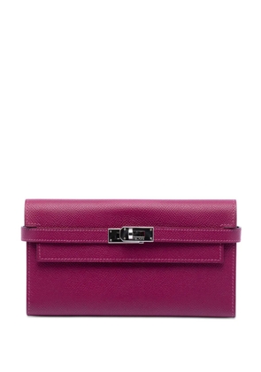 Hermès Pre-Owned 2012 Epsom Kelly Longue Wallet long wallets - Purple