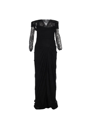 Rhea Costa Ines lace-detail maxi dress - Black