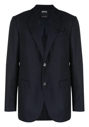 Zegna single-breasted blazer - Blue