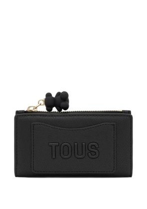 TOUS small Back To Basics bear zip wallet - Black