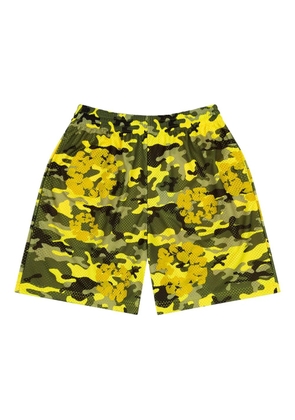 Denim Tears camo wreath mesh shorts - Yellow
