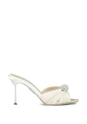 Aquazzura 85mm Mystery mules - White