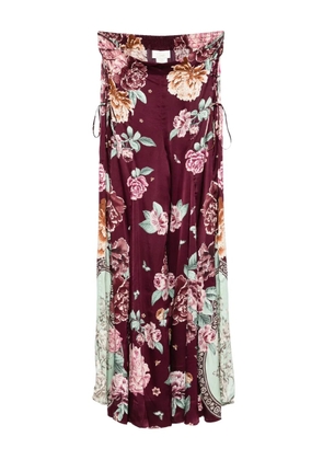 Camilla laced flares pants - Red