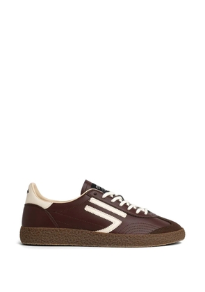 Puraai XS striped panelled sneakers - Brown