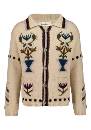 Baziszt garden floral cardigan - Neutrals