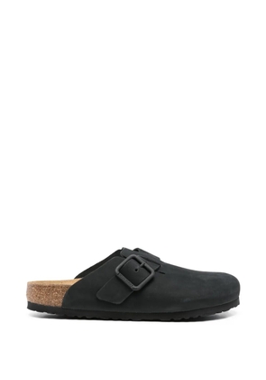 Birkenstock buckle leather sandals - Black