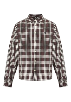 AllSaints Santiago checked long-sleeve shirt - Brown
