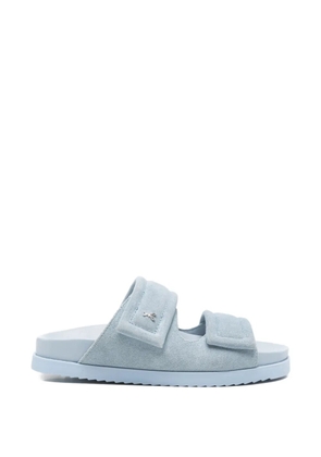 Patrizia Pepe suede flat sandals - Blue