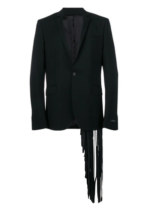 LES HOMMES fringed detail blazer - Blue