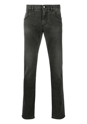 Dolce & Gabbana logo-appliqué skinny jeans - Black