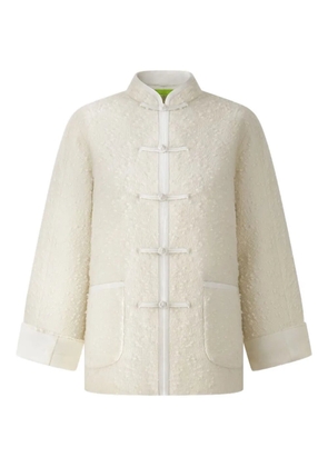 Shanghai Tang wool-blend textured jacket - Neutrals