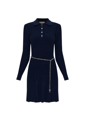 Michael Michael Kors polo-collar mini dress - Blue
