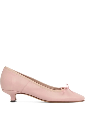 Mansur Gavriel kitten-heel bow pumps - Pink