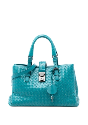 Bottega Veneta Pre-Owned 2012-2025 Small Nappa Intrecciato Roma satchel - Blue