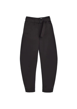 LEMAIRE belted tapered trousers - Brown