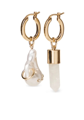 TWINSET logo earrings - Gold