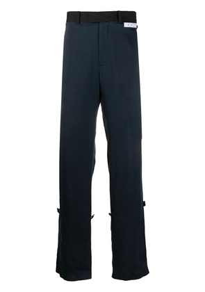 Off-White elongated straight-leg trousers - Black