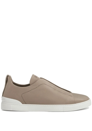 Zegna Triple Stitch Secondskin sneakers - Brown