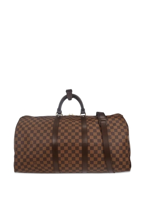 Louis Vuitton Pre-Owned 2006 55 Keepall Bandouliere damier duffle bag - Brown