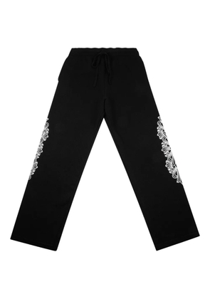 Chrome Hearts floral cross logo track pants - Black
