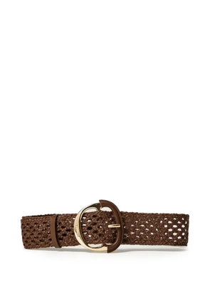 TWINSET woven buckle belt - Brown