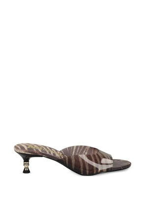 Just Cavalli zebra-print sandals - Brown