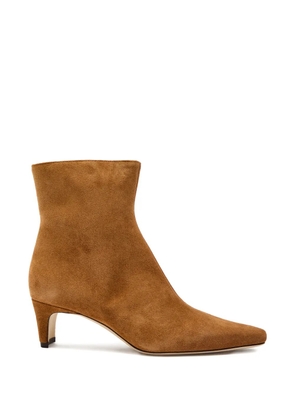 STAUD Wally pointed-toe ankle boots - Brown