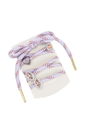 Golden Goose heart-charm shoelaces - Purple