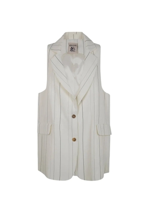 Semicouture striped button waistcoat - Neutrals