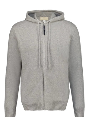 120% Lino zipper knitted jacket - Grey