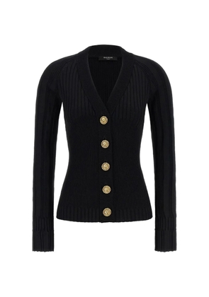 Balmain button V-neck cardigan - Black