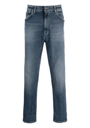 DONDUP logo-patch straight-leg jeans - Blue