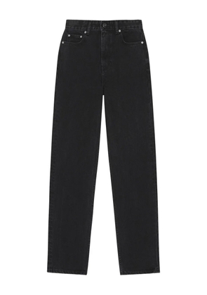 GANNI straight-leg jeans - Black