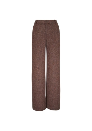L'Agence Livvy herringbone trousers - Brown
