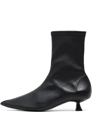 Bimba y Lola 35mm pointed leather boots - Black