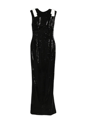 SILK LOVE & LACE Ofelia sequin maxi dress - Black