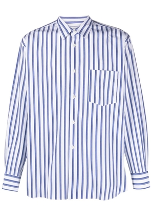 Comme Des Garçons Shirt striped long-sleeve cotton shirt - White