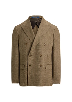 Polo Ralph Lauren Glen-plaid double-breasted blazer - Neutrals