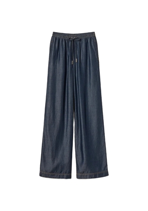 TWINSET elasticated-waistband trousers - Blue