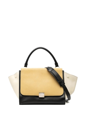 Celine Pre-Owned 2010-2026 Medium Tricolor Leather Trapeze satchel - Black