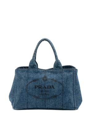 Prada Pre-Owned 2013-2025 Denim Canapa Logo satchel - Blue