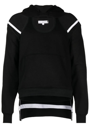 Per Götesson cold-shoulder drawstring hoodie - Black