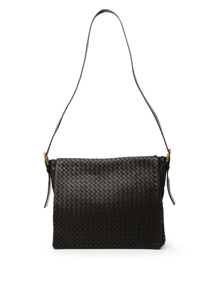 Bottega Veneta Pre-Owned 2010 Nappa Intrecciato Flap crossbody bag - Brown